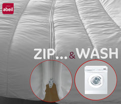 Přehoz se zipem a vyprat, 220 X 240 cm Přikrývky a přikrývky Naty Shop