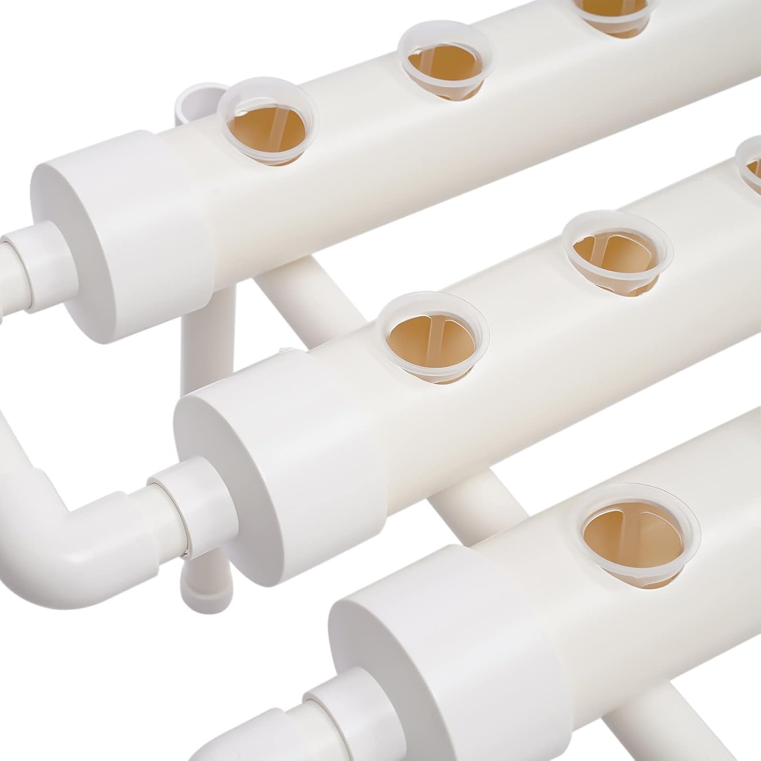 1vrstvá sada pro hydroponické pěstování s 54 květináči, systémy pro pěstování bez půdy z PVC s vodní pumpou, sady pro hydroponické pěstování pro pěstování zeleniny a ovoce na balkónech, zahradách, terasách a dvorcích