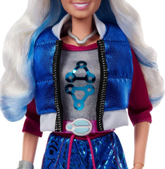 Mattel Disney Zombies 4: Zorii Vampirilor, păpușă de modă Addison Wells cu costum detașabil și 6 accesorii inspirate din filme, JFG32