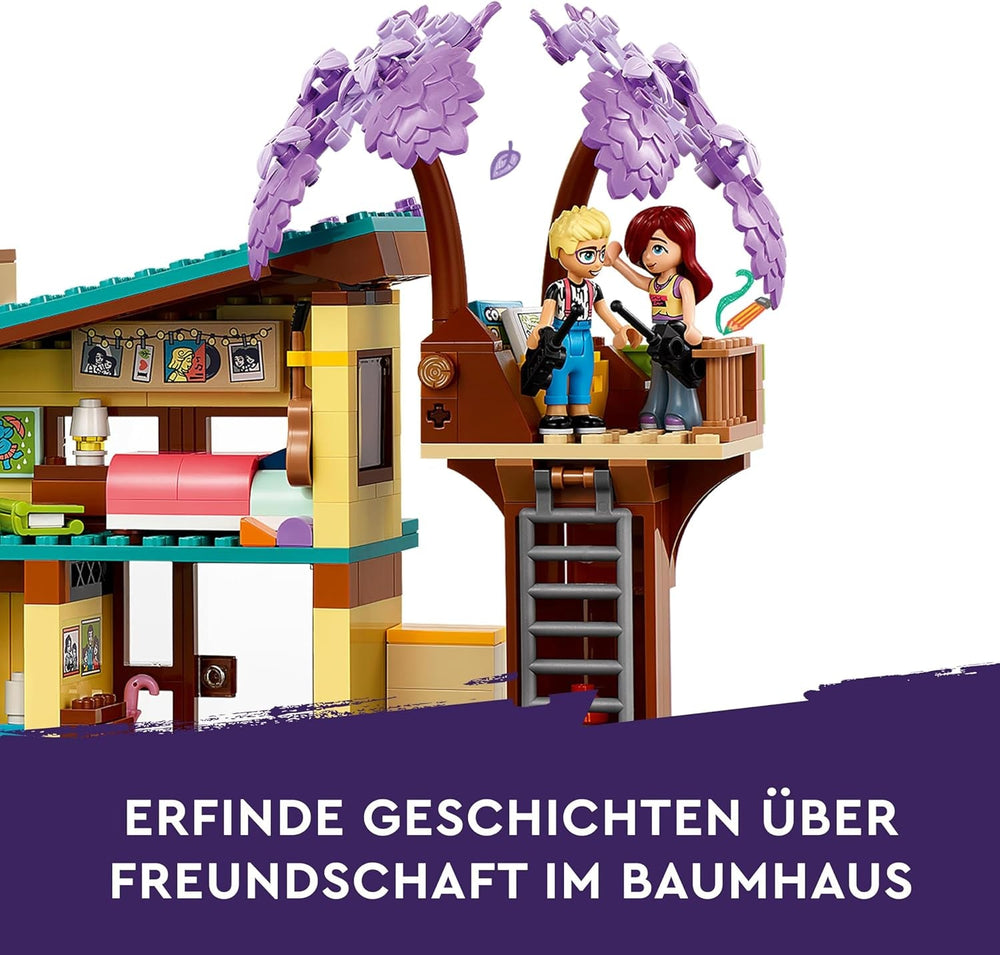 LEGO Friends Rodinný dům Ollyho a Paisleyových, Domeček pro panenky s figurkami a doplňky, Dvoupatrový domeček a domeček na stromě, Kreativní dárek pro dívky a chlapce 7+ 42620 Stavebnic Besuche den LEGO-Store