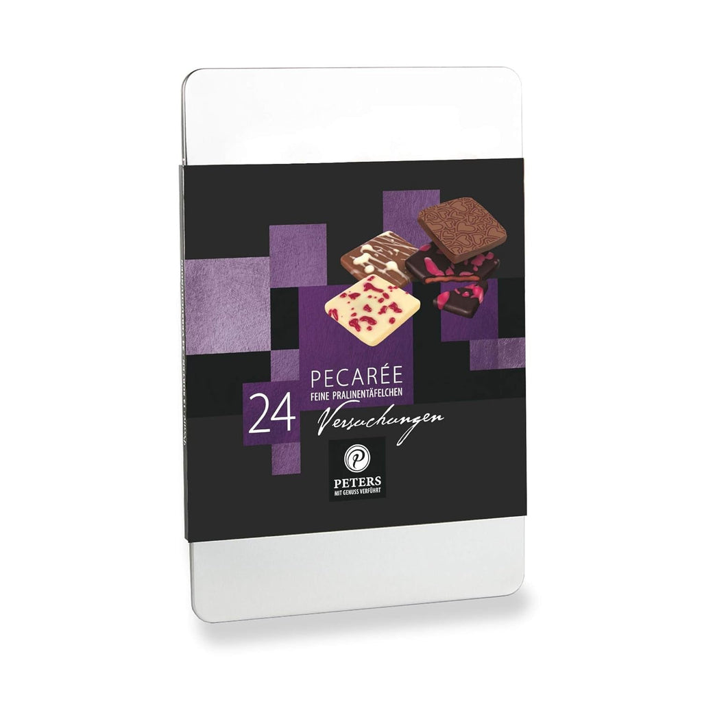 Peters, Batoane cu trufe si alcool, 63 grame Bomboane de Ciocolata Naty Shop Set de 24 bucati Mix Pecarée