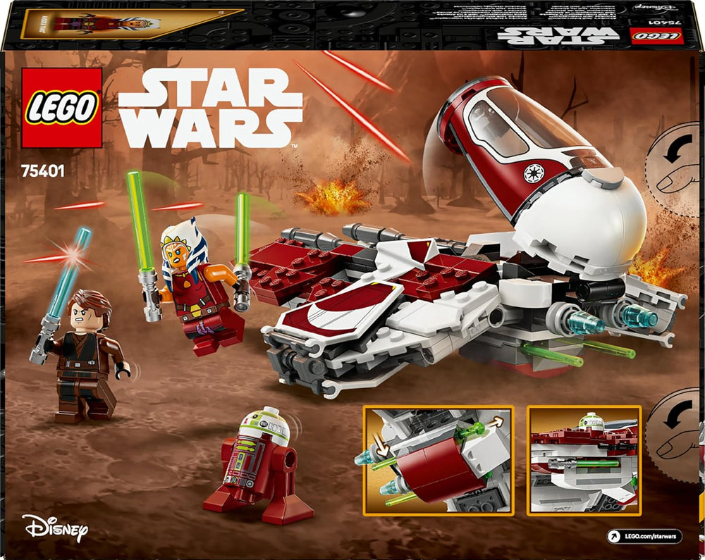LEGO Star Wars 75401 Ahsokas Jedi Interceptor, Sternenjäger pro Fans von The Clone Wars, Ahsoka Tano & Anakin Skywalker Minifiguren, s Lichtschwertern a R7-A7, pro Jungen und Mädchen ab 8 Jahren