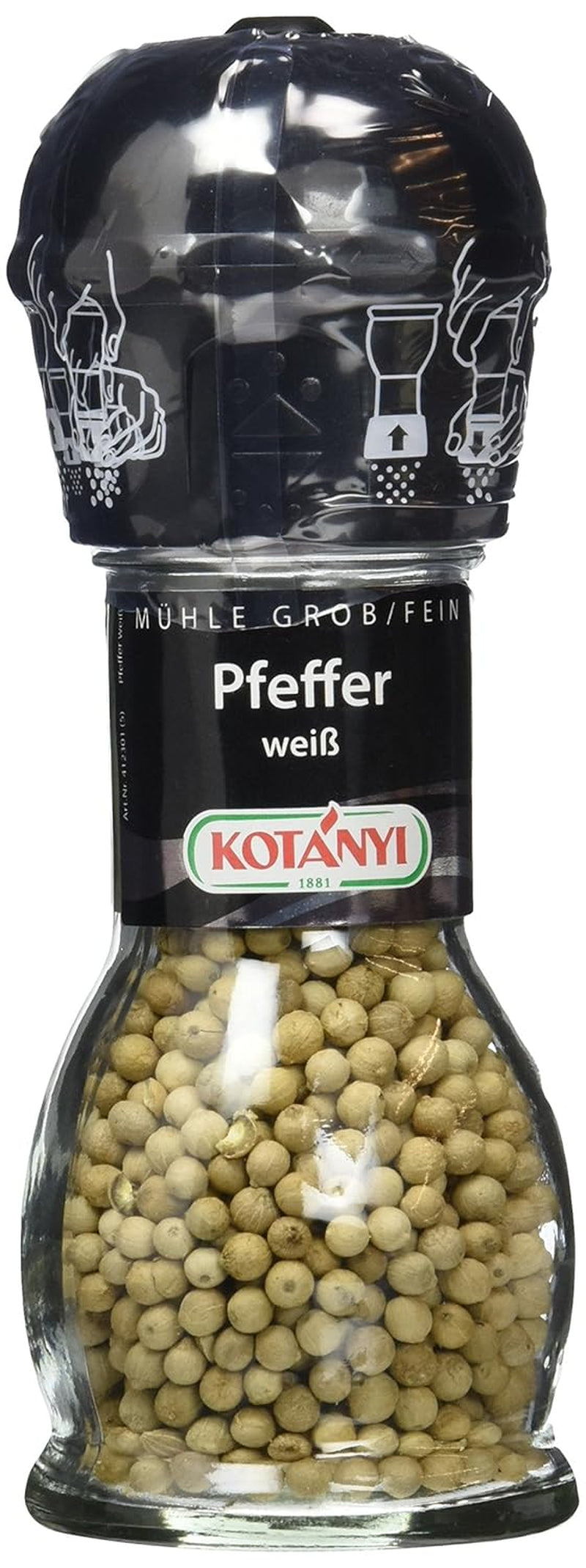Kotanyi Knoblauch Mühle, pikantní (1 x 48 g)