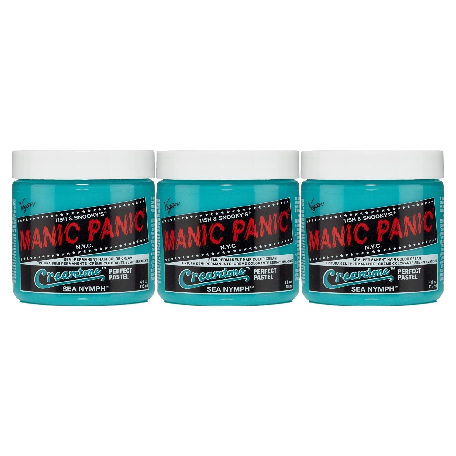 Manic Panic Electric Lizard Classic Cream, vegan, fără cruzime, vopsea de păr verde semipermanentă 118ml