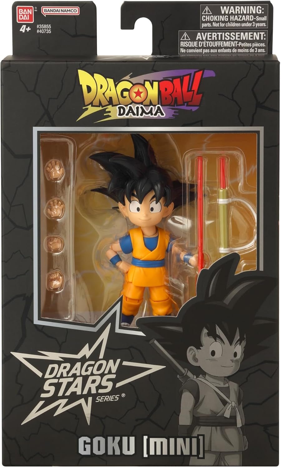 BANDAI - Dragon Ball Daima Kid Goku - Figurka dračí hvězdy 17 cm - Figurka Kid Goku s příslušenstvím - Oficiální licence Dragon Ball - Pohyblivá figurka Mini Goku - Hračka od 4 let - 40735 Akční figurky Naty Shop