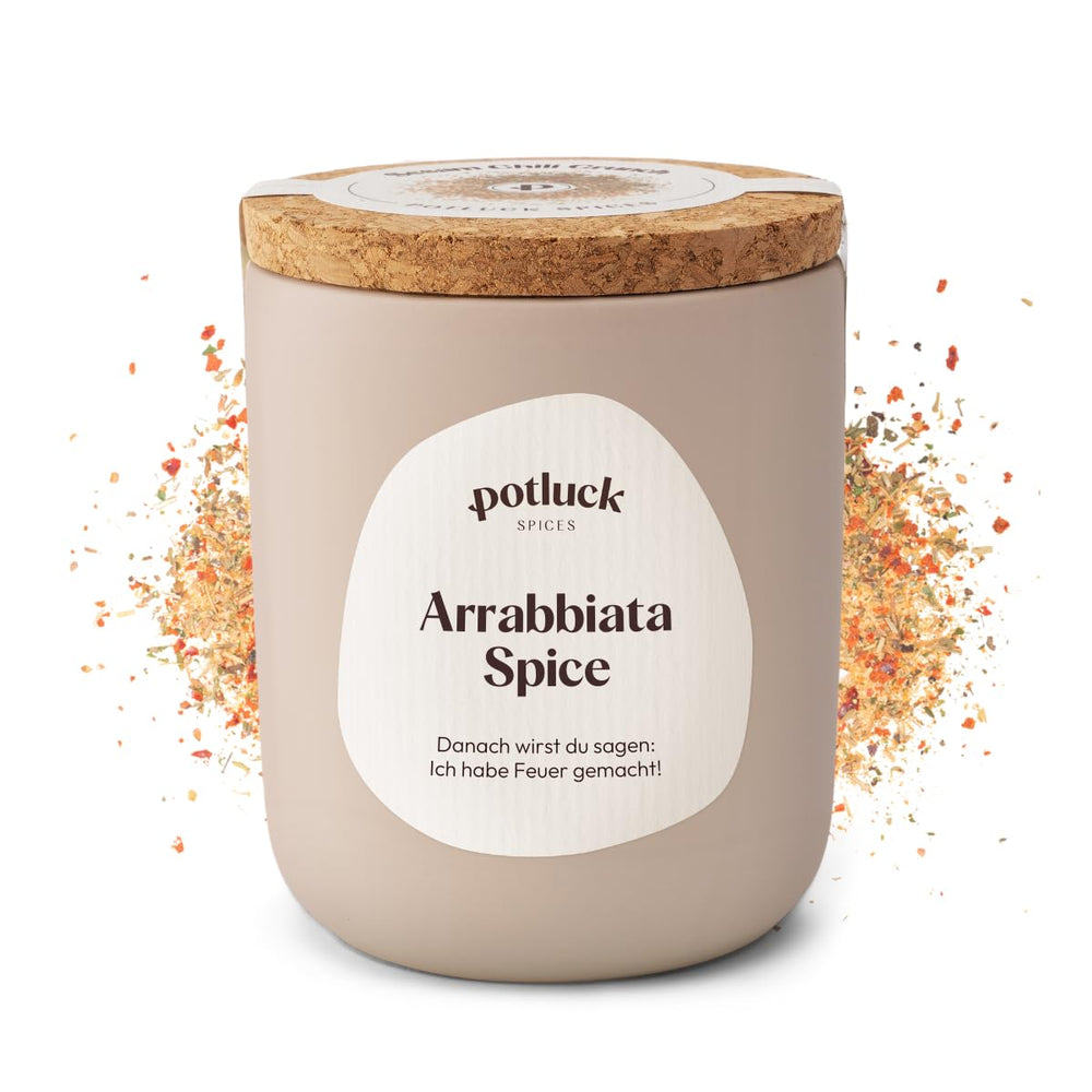 Potluck | Těstoviny a pizza Kräuter | Gewürzzubereitung im Keramiktopf | 40 g | Veganské, bezlepkové a s přírodními ingrediencemi