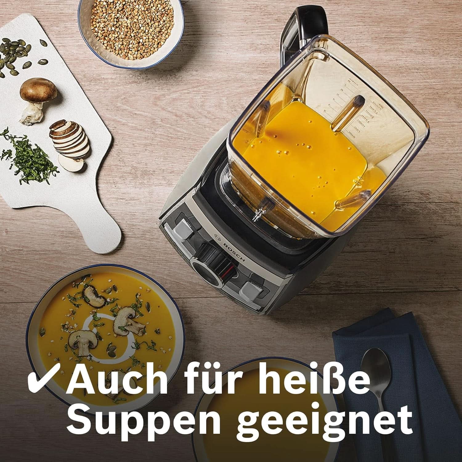 Bosch Standmixer Vitaboost MMBH6P6BDE, 6-Klingen-Edelstahlmesser, 2,5L Tritan-Mixbehälter, Stopfer, 6 Automatikprogramme, Rezeptbuch, Bpa-Frei, Einfache Reinigung, 45 000 U/Min, 1600 Na Shop.