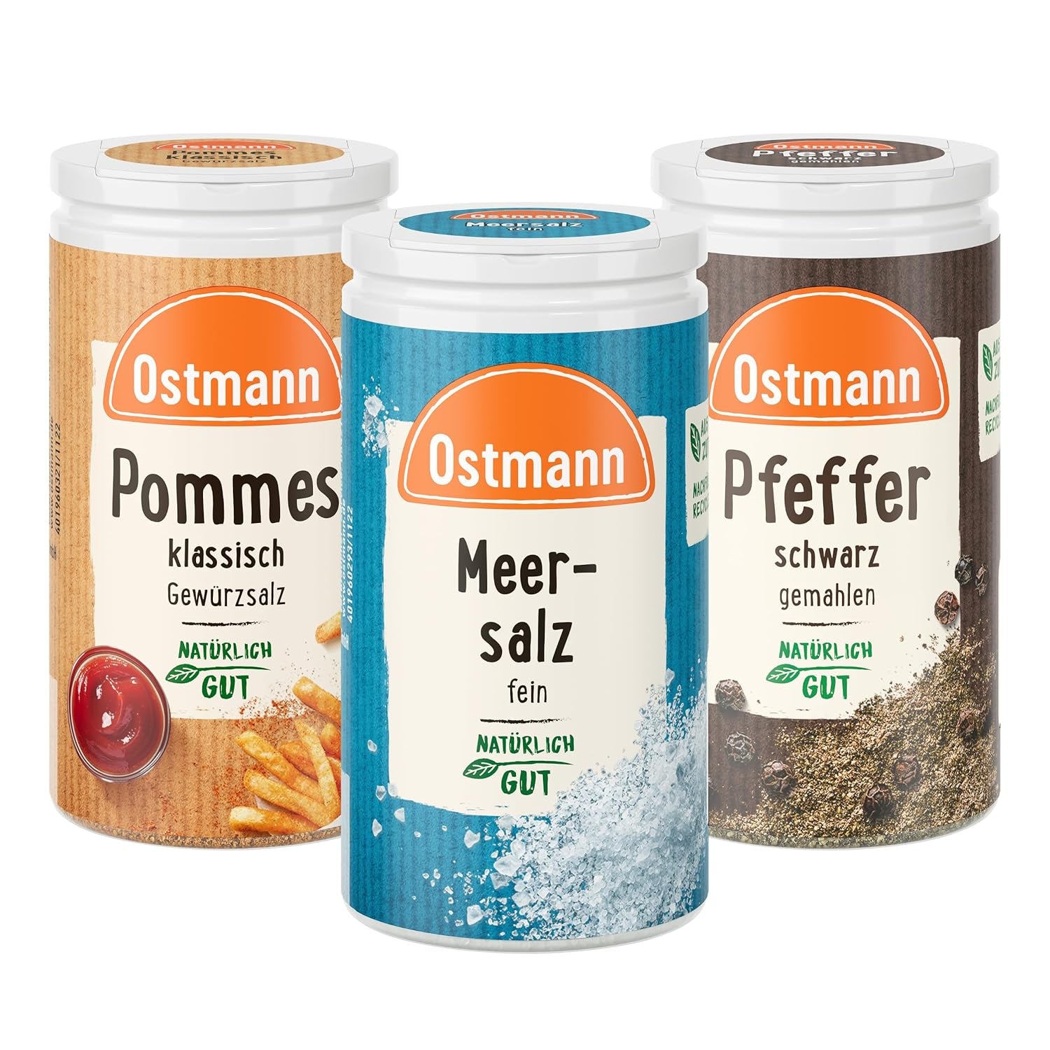 Ostmann Gewürze - gefülltes Gewürzregal mit 21 Gewürzdosen | Set aus Gewürze, Kräuter, Gewürzmischungen | zum Aufhängen | pro Schranktür | Sní: 1 kus