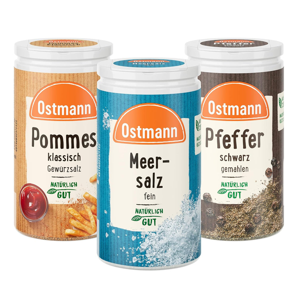 Ostmann Gewürze - gefülltes Gewürzregal mit 21 Gewürzdosen | Set aus Gewürze, Kräuter, Gewürzmischungen | zum Aufhängen | pro Schranktür | Sní: 1 kus