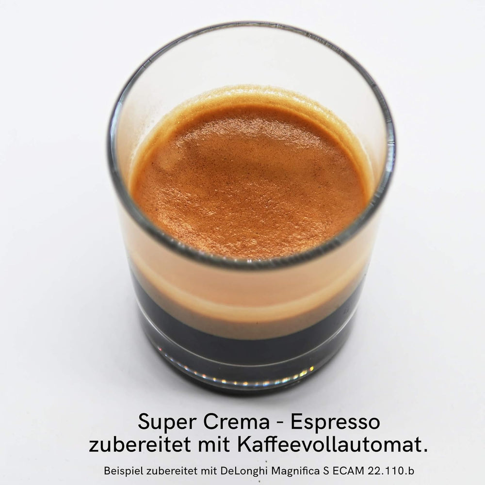 NOU | LIEBSTERN COFFEE | Boabe de cafea 1kg | SUPER CREMA | Cafea cu aciditate suplimentară scăzută | Cele mai bune boabe de espresso pentru aparate complet automate | Prăjire medie cu multă aromă