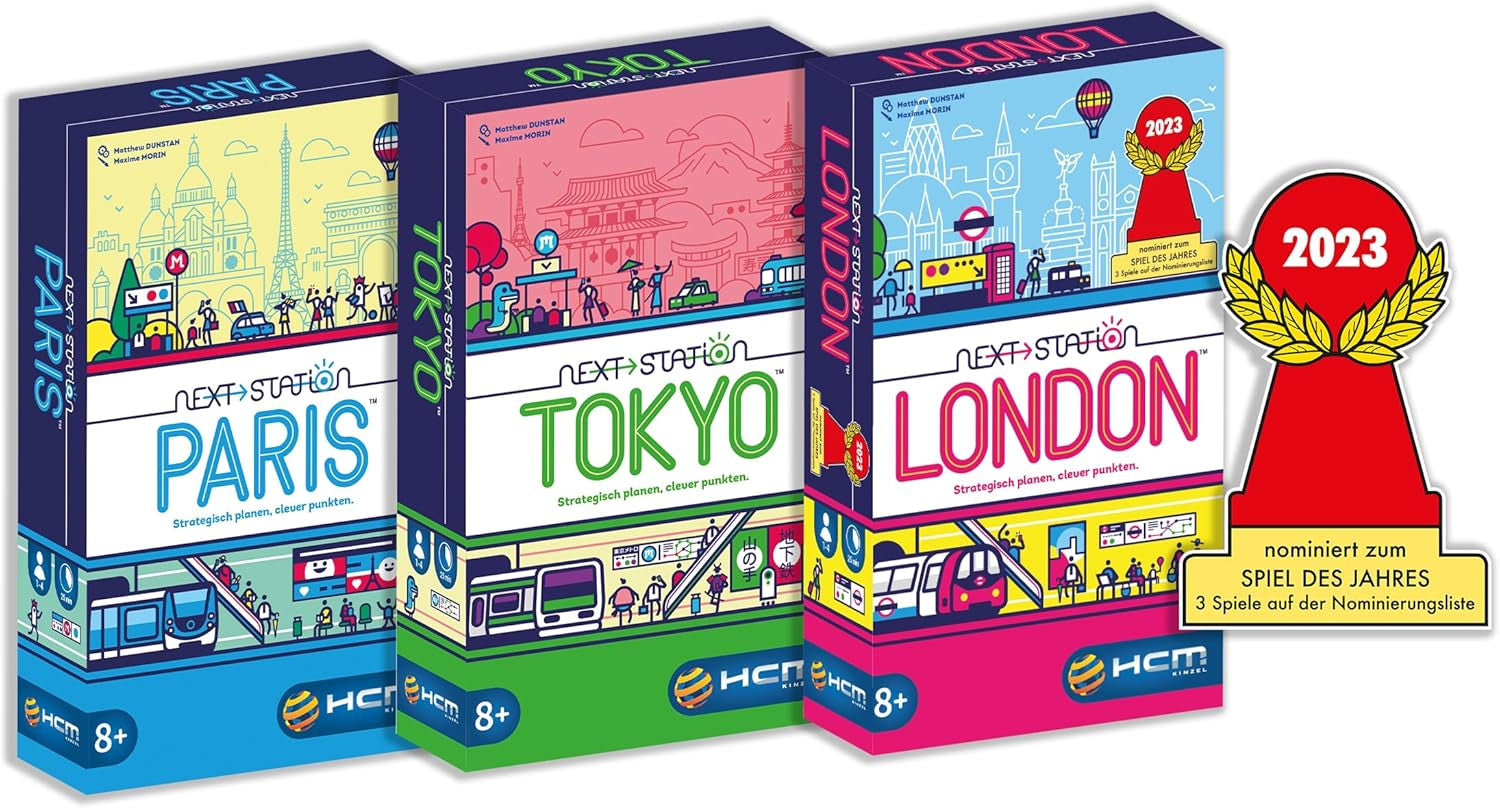 HCM Kinzel - Next Station Tokyo | Continuare a jocului nominalizat | Flip & Write - Noi linii de metrou pentru turismul din Tokyo | Îndemânare și strategie | Germană | 55214
