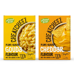 Kultivovaná jídla Veganer Käse Käseersatz Laktosefrei Glutenfrei 2-er Set Gouda Und Cheddar CHEATCHEEZ