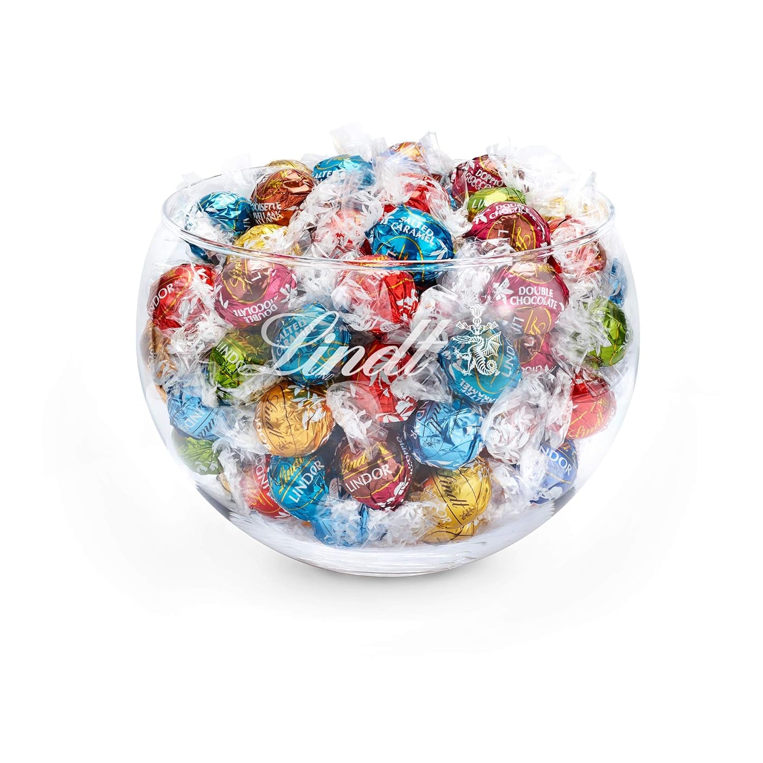 Čokoládová směs LINDOR | 1371 g | Přibl. 109 kuliček: Klasická směs na kuličky z mléčné čokolády a LINDOR | Přibl. 80 čokoládových kuliček (mléčná, bílá, tmavá 60%, oříšková) | Velké balení, 1 kg
