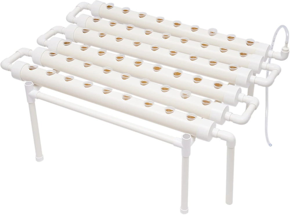 Hydroponische Systeme Grow Set Hydrokultur Rostlinná zelenina Hydroponické Pflanzen BewäSserung Systém Garten Kit Garden Tool Pflanze Sites Pěstování hydroponie Hydroponisches Anzuchtsystem 54LöCher 6Rohr