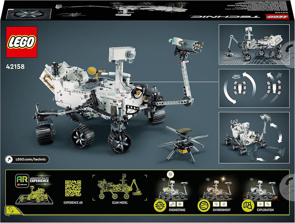 LEGO Space Toy Set 42158 Technic NASA Mars Rover Perserverance s aplikací Ar, Vědecká stavebnice pro dívky a chlapce 10+ stavebnic Besuche den LEGO-Store