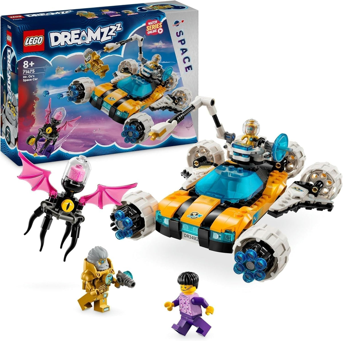 Sada LEGO Dreamzzz 2v1 Vesmírná bugina pana Oze nebo raketoplánu Obsahuje minifigurky pana Oze, Alberta a Jaydena, vesmírný dárek pro děti 8+ 71475 Stavebnice Besuche den LEGO-Store Single