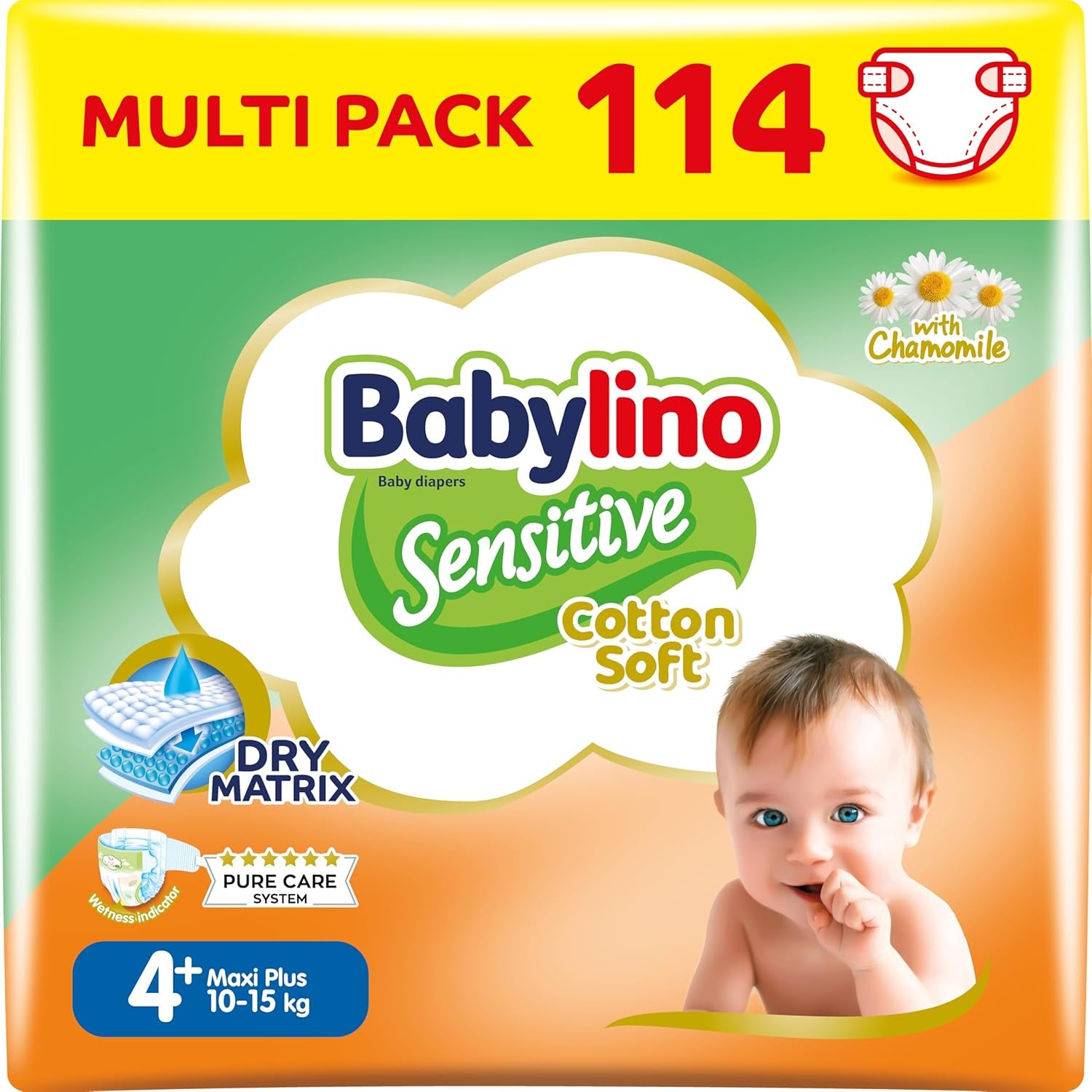 Pleny pro citlivá miminka, velikost 6, extra velké (13-18 kg), 114 plen