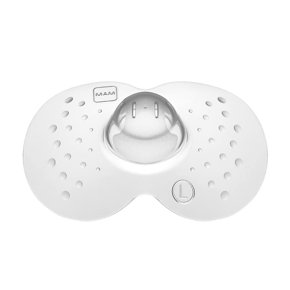 MAM Stillhütchen Größe L (Ø 23 Mm) Im 2Er-Set, Extra Weiche Brusthütchen Zum Schutz Beim Stillen, Brustwarzenschutz Für Maximalen Hautkontakt Zwischen Mutter Und Kind Příslušenství Jídlo a kojení Bebe Naty Shop