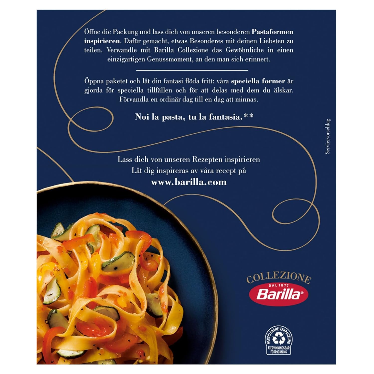 Těstoviny Barilla Collezione Fettuccine, (1 x 500 g) (balení 3 ks)