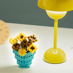 Plus-Plus 5163 Geniales Konstruktionsspielzeug, Sonnenblumen von Vincent Van Gogh, Inspired-Edition, Kreativ-Bausteine ​​Tube, 350 Teile, Slunečnice