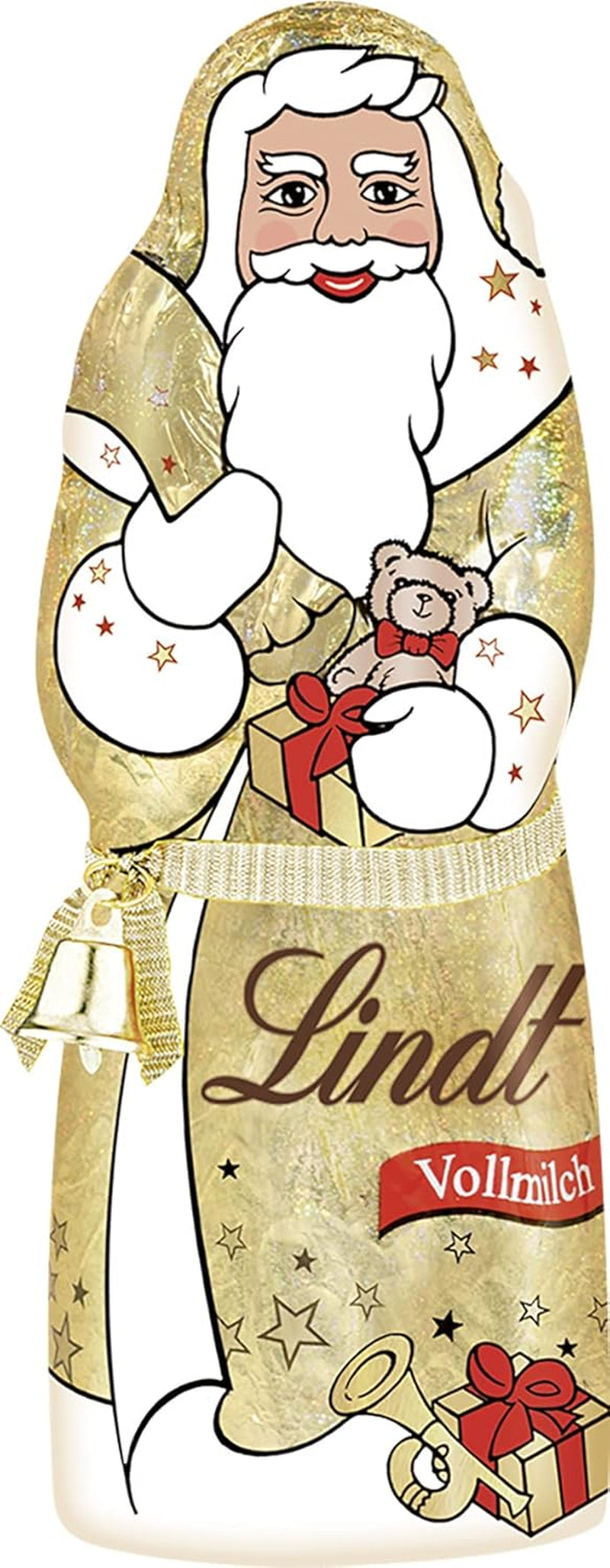 Lindt Santa Glamour, mléčná čokoláda, nový design, 1 balení (18 x 125 g)