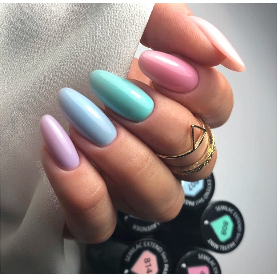 Semilac Extend UV lak na nehty 5v1 808 Pastel Mint 7ml