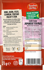 Bambusová zahrada - Teriyaki kořenící směs , Gewürzmischung für Teriyaki , Für 4 Porionen , Ohne Geschmackverstärker und Konservierungsstoffe , 1 x 25 g (Verpackungsdesign kann abweichen)