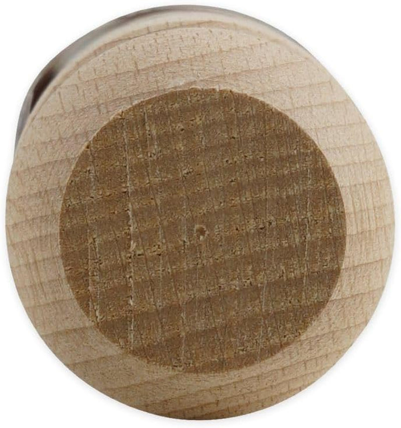 Zenker Rollholz aus Buchenholz, 350 x 30 x 30 mm – Perfekt für Teige und Fondant, FSC-zertifiziert, mit praktische Manschette, Braun
