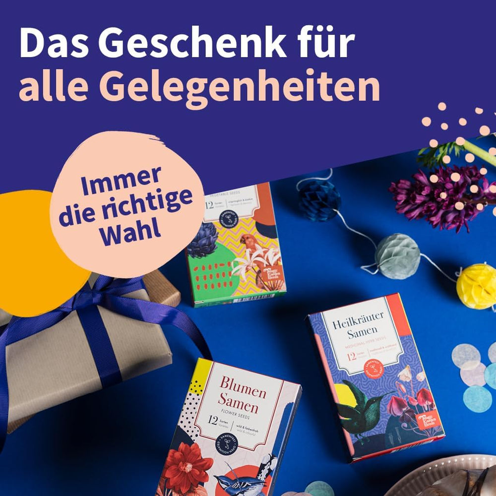Magic Garden Seeds - 12 Samenfeste Heilkräutersamen Für Garten, Hochbeet & Balkon - Traditionell & Wohltuend - Kräutersamen - Saatgut - Kräuter Samen Set - Geschenk Für Gartenliebhaber