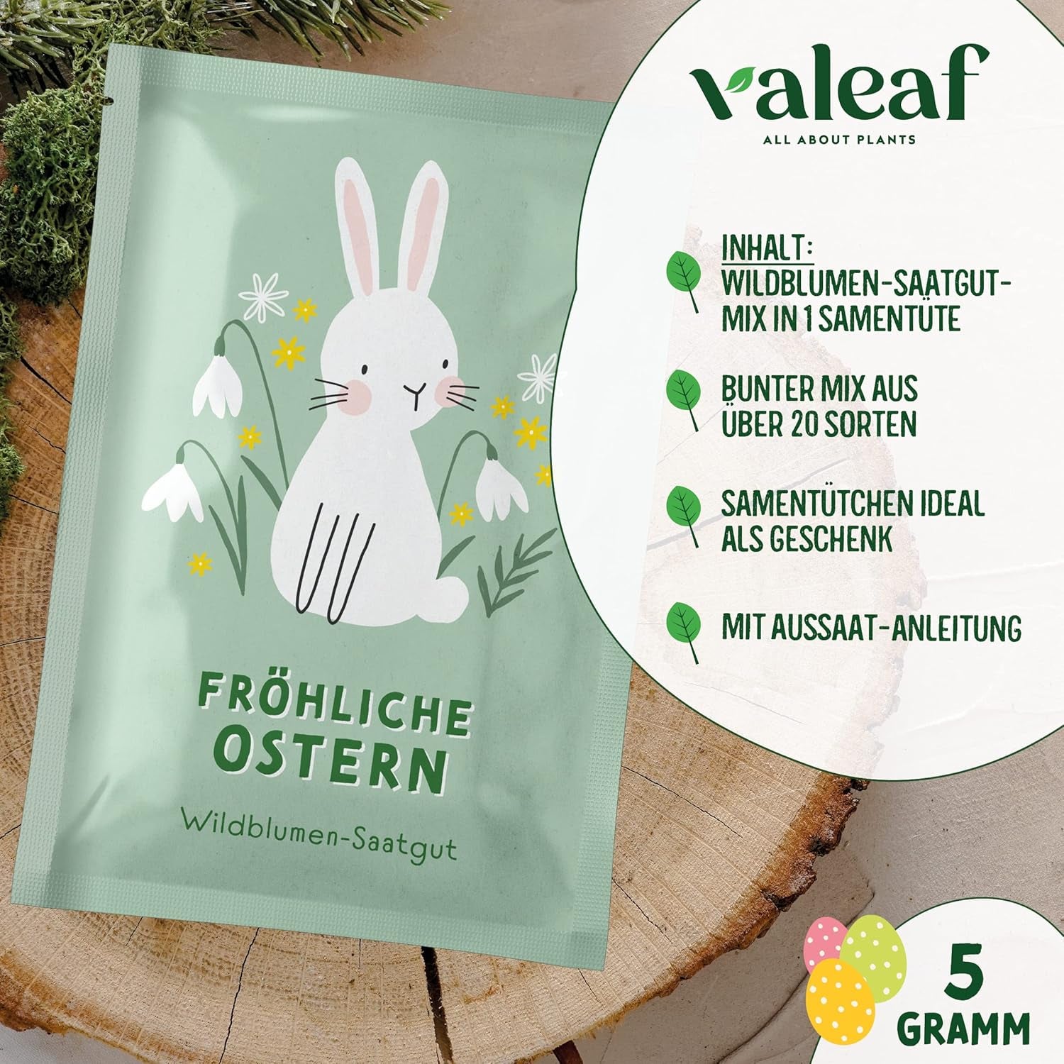 Blumensamen Wildblumenwiese I Blumen Saatgut Als Ostergeschenk, Ostergras Samen I Blumen Samen Oster Geschenk U. Oster Geschenk Kinder I Wildblumen Samen I Blumensamen Tütchen Für Blumenwiese