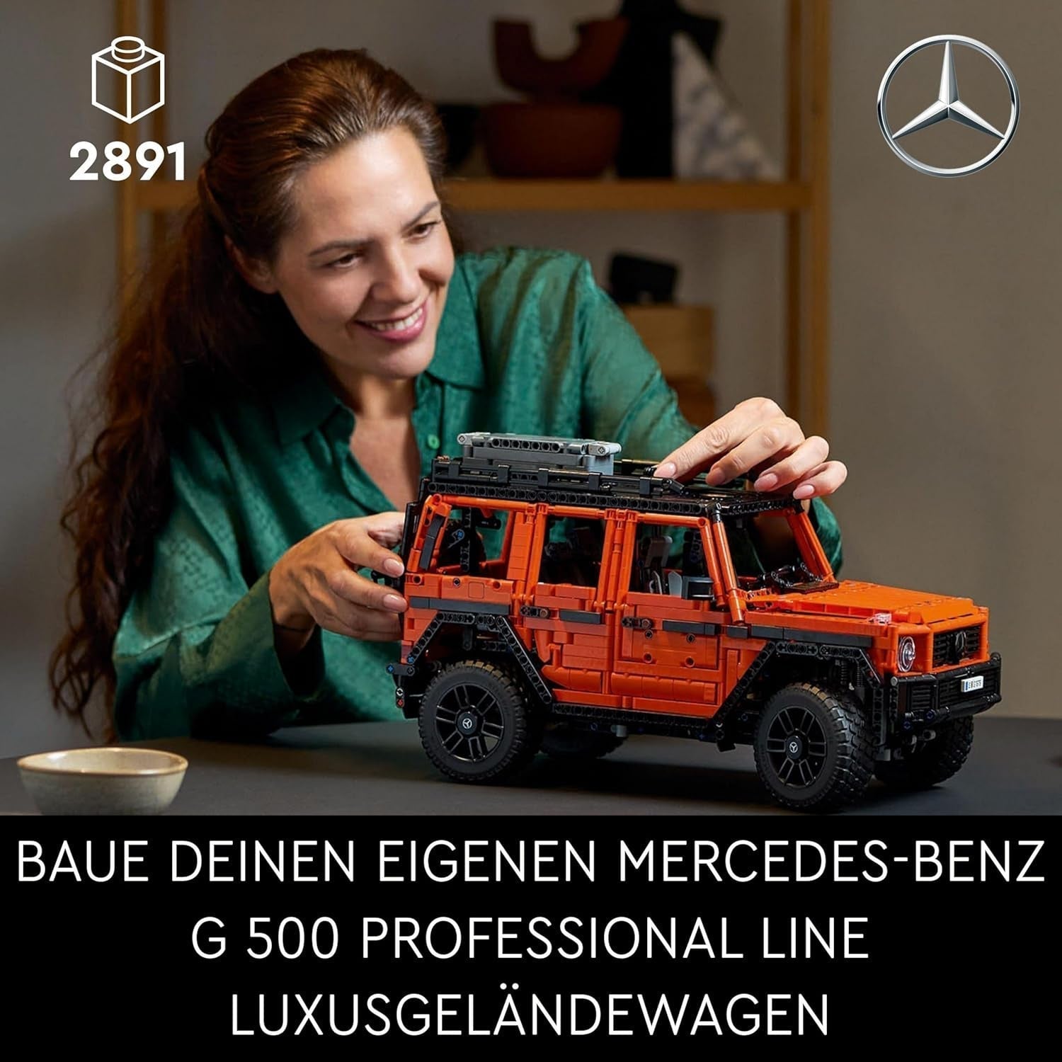 LEGO Technic Mercedes-Benz G 500 Professional Line, Stavebnice modelu auta třídy G, Dárek pro dospělé, Sada luxusních terénních vozidel, Sběratelský Mercedes, Autíčko 42177 Stavebnice Besuche den LEGO-Store