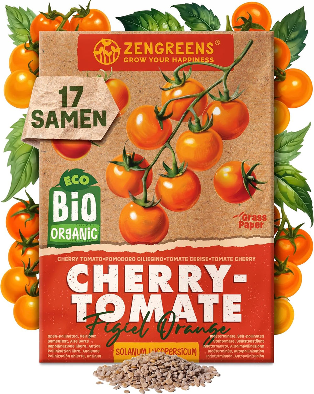 Bio semínka rajčat v sadě 10 - 10 semínek rajčat pro snadné pěstování na zahradě, balkóně nebo vyvýšeném záhonu - Semena rostlin - Sazenice