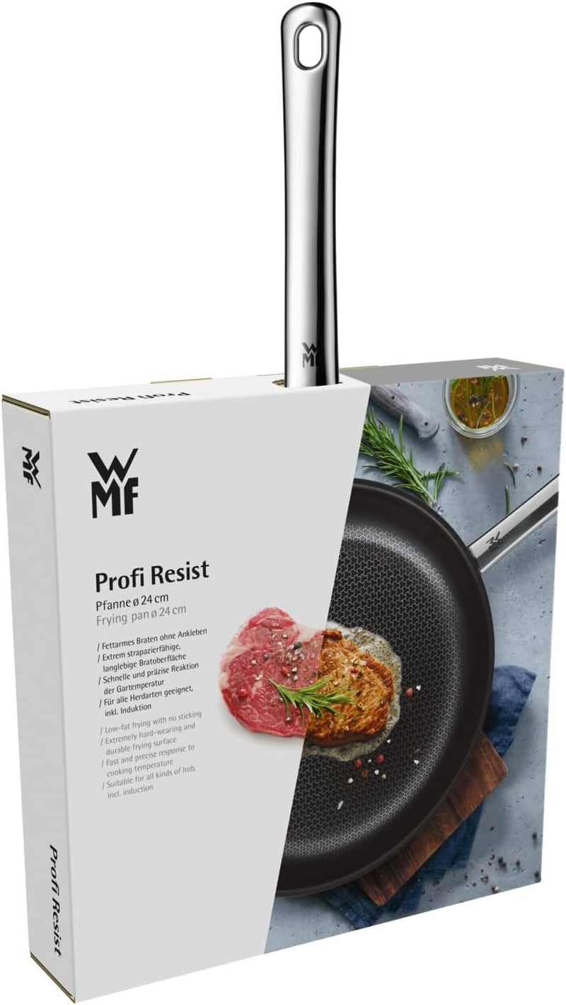 Indukční pánev WMF Profi Resist 24 cm, materiál s vícevrstvým povlakem, voštinová struktura, nerezová rukojeť, hrnce a pánve vhodné do trouby Naty Shop