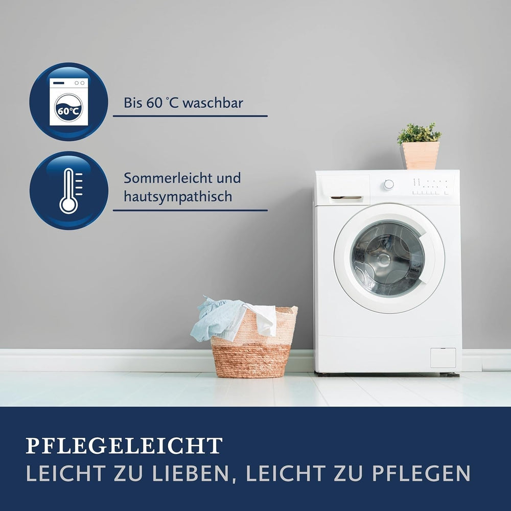 Billerbeck Vanessa Superlight přikrývka - letní přikrývka - 155 X 220 Cm - bavlněná přikrývka, chladivá přikrývka, lehká letní přikrývka - 100% bavlna, bílá Přikrývky a přikrývky Naty Shop