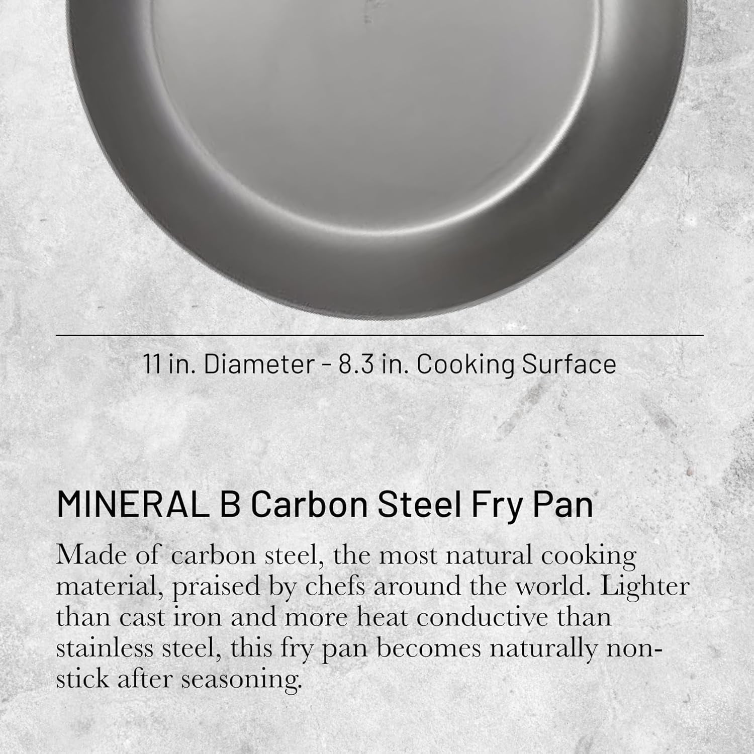 Pánev MINERAL B PRO Vyrobeno z oceli Hrnce a pánve Naty Shop