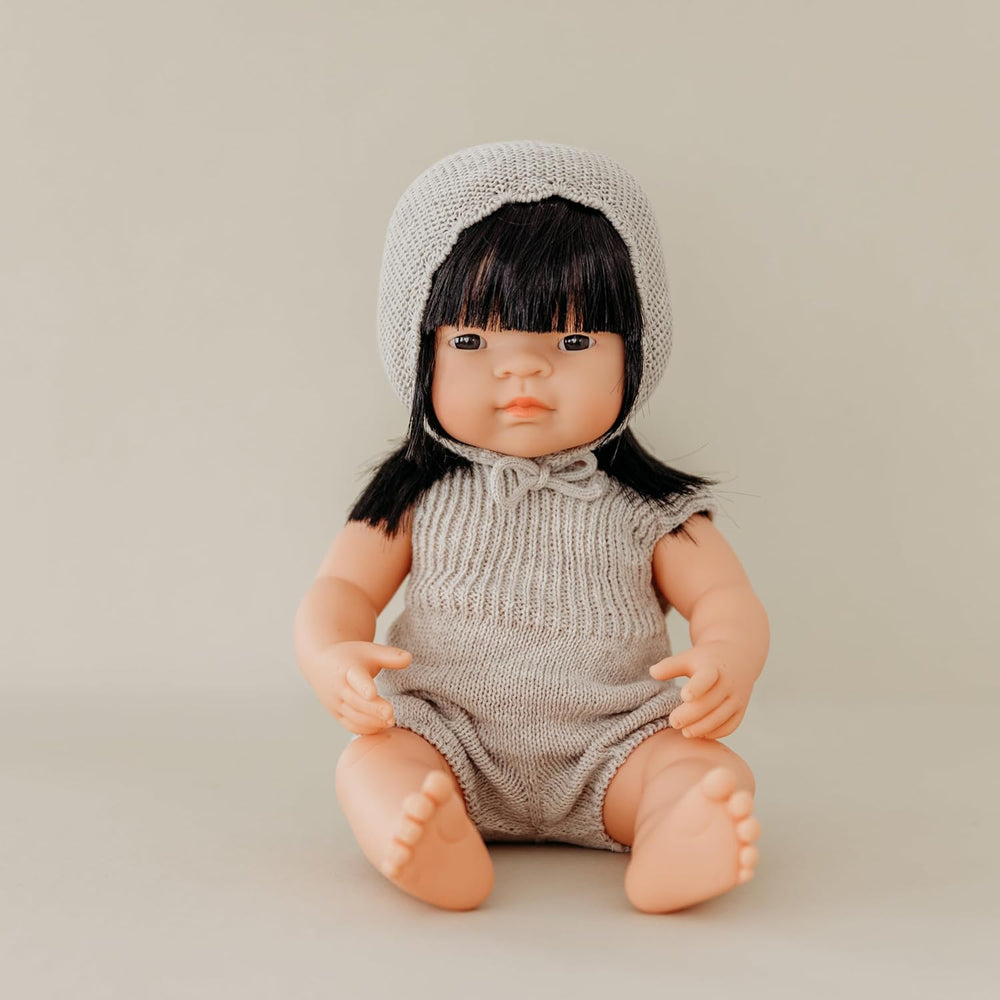 Miniland Babypuppe asiatisches Mädchen 38cm-31056, Zufällig