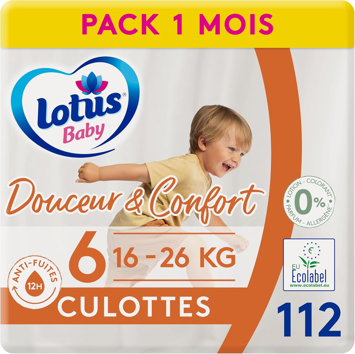 Douceur Naturelle - Kalhotky, Velikost 6 (16-26 kg) Balení 1 měsíc - 112 kalhotek