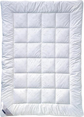 Plapumă din fibre Billerbeck E21 King - Plapumă din fibre rafinată cu aloe vera - 135 X 200 Cm plapumă pentru toate anotimpurile cu nivel mediu de căldură, alb Plapumi si pilote Naty Shop Singur 135 X 200 Cm Mediu (M)