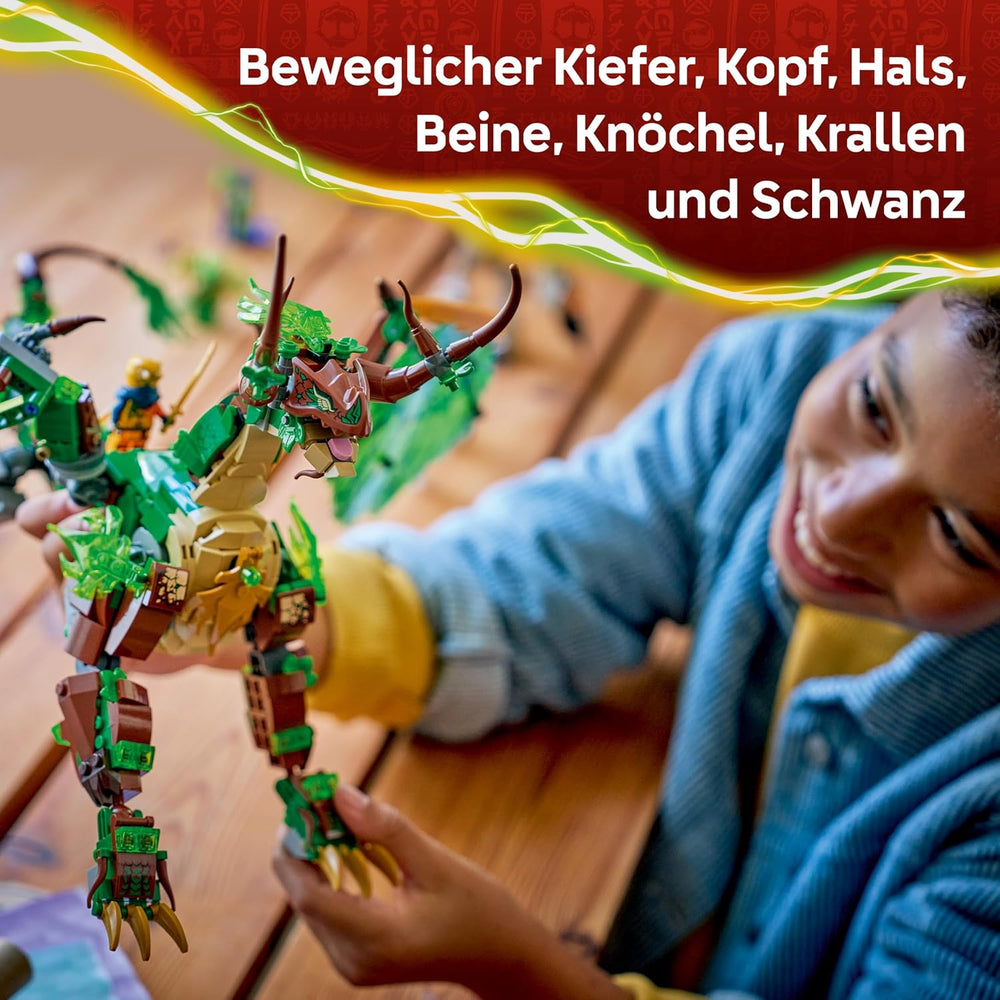 LEGO NINJAGO Der Drache des Lebens - Ninja Spielzeug s Drachenfigur, Mini Monster Mech, 8 Minifiguren a Schwertern - Kreatives Geschenk für Jungen und Mädchen ab 8 Jahren und Fans - 71859