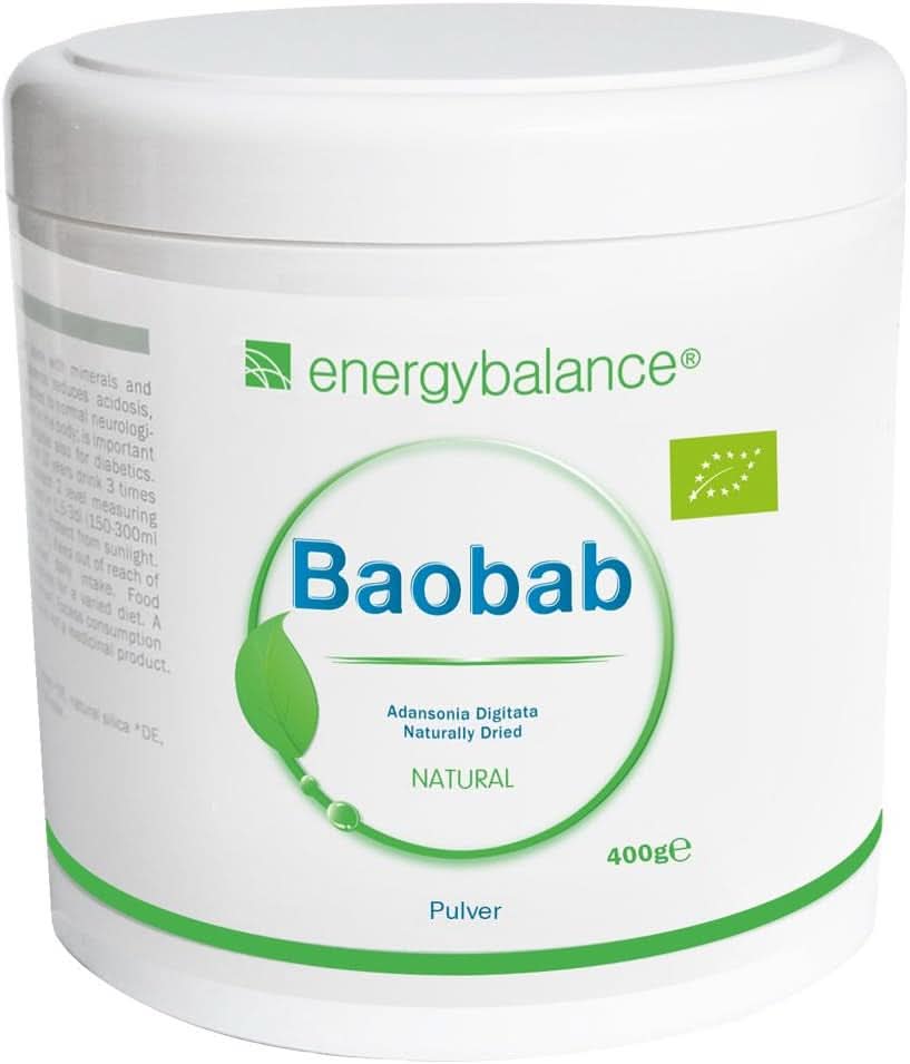 Baobab organický prášek - vitamín C, vápník, hořčík, draslík, 400 gramů Aromas Naty Shop