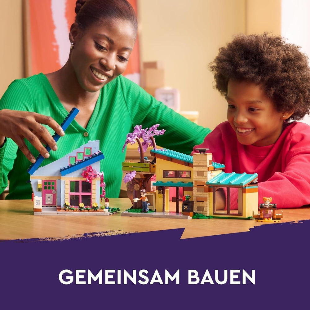 LEGO Friends Rodinný dům Ollyho a Paisleyových, Domeček pro panenky s figurkami a doplňky, Dvoupatrový domeček a domeček na stromě, Kreativní dárek pro dívky a chlapce 7+ 42620 Stavebnic Besuche den LEGO-Store