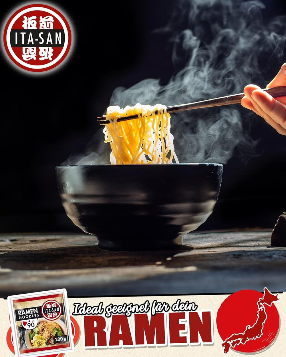 ITA-SAN Ramen nudle, rychlá a snadná příprava, 30 x 200 g