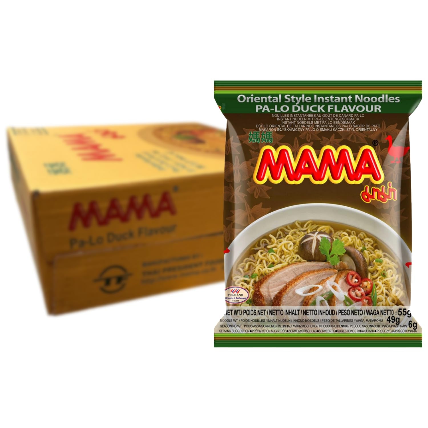 MAMA – Instantní nudle s kuřecím masem – více balení (30 x 55 GR)