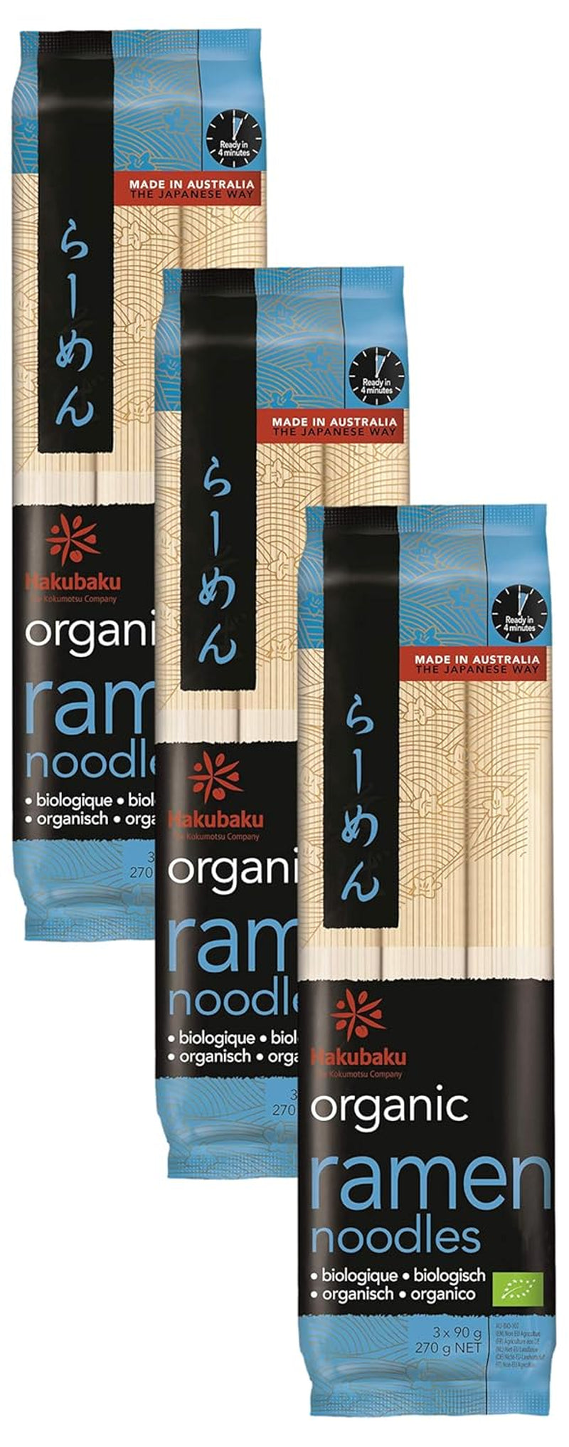 Japanische Bio Ramen Nudeln, 270 g