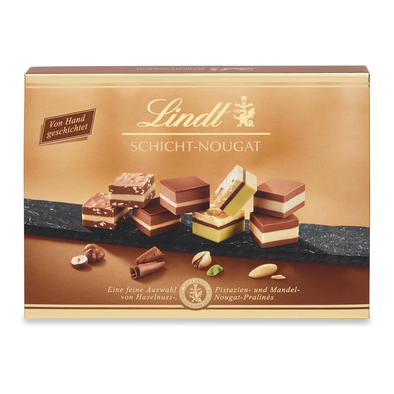Lindt, krabička 12 perníkových specialit s mandlemi, lískovými oříšky a pistáciemi, 125 gramů Naty Shop Výchozí název