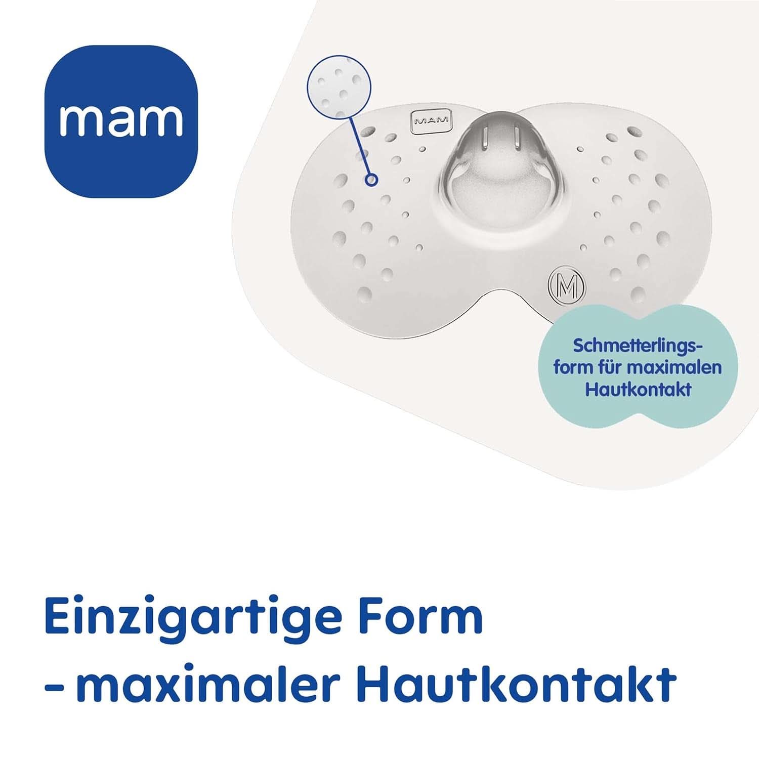 MAM Stillhütchen Größe S (Ø 17 Mm) Im 2Er-Set, Extra Weiche Brusthütchen Zum Schutz Beim Stillen, Brustwarzenschutz Für Maximalen Hautkontakt Zwischen Mutter Und Kind Příslušenství Jídlo a kojení Bebe Naty Shop