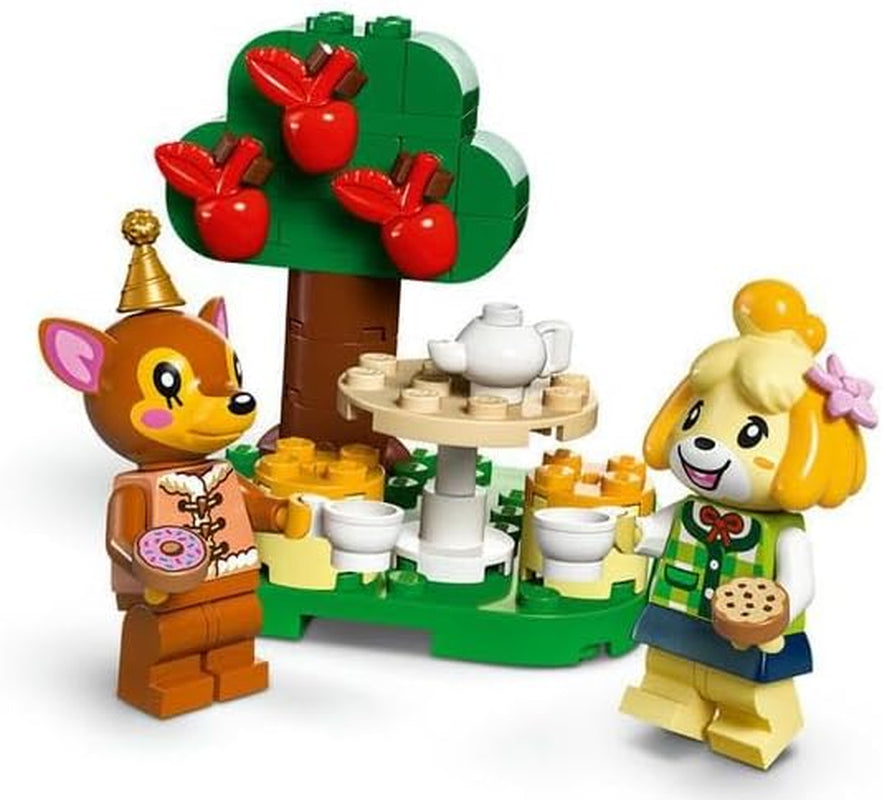 LEGO Animal Crossing Vizită de la Melinda, jucărie creativă pentru copii cu 2 mini-figurine din seria de jocuri video, inclusiv Fatima, Merch, cadou pentru fete și băieți de la 6 ani 77049 Seturi de constructie Besuche den LEGO-Store