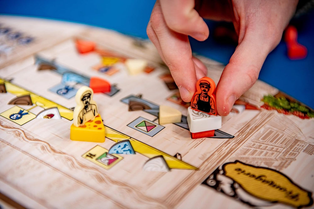 Asmodee – Sýr – Cesta do hanby – Strategická desková hra – Pracovní pozice – Mistrovský sýr – Věk 14+ – 1 až 4 hráči – 40 minut – Francouzská verze