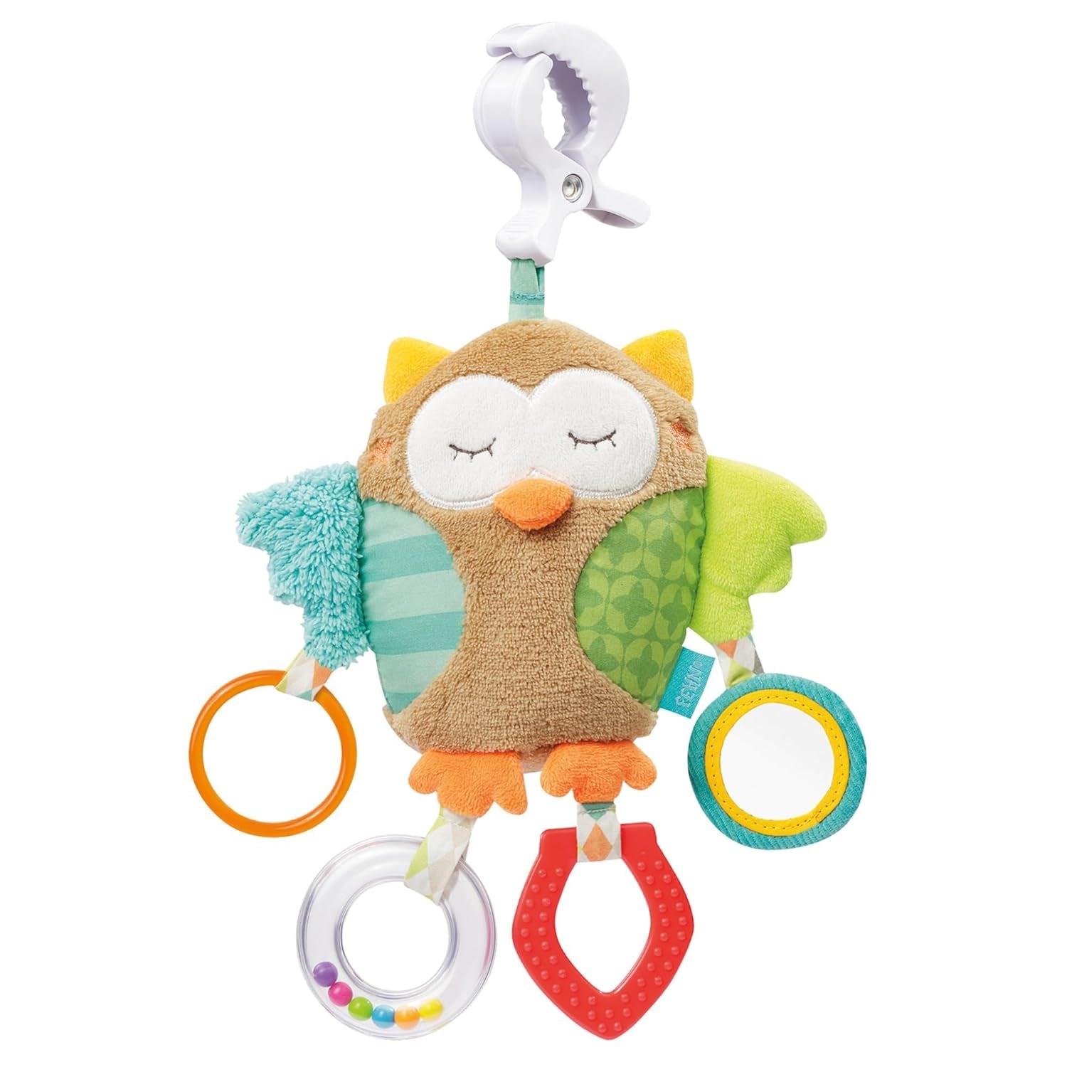 Jucărie Fehn Baby Koala - Jucărie pentru abilități motorii cu inel de fixare - Jucărie cu elemente de prindere - Jucărie pentru copii pentru mușcat, prindere și descoperire - Jucărie drăguță pentru bebeluși și copii mici de la 3+ luni Jucarii Bebe Naty Shop Bufniță