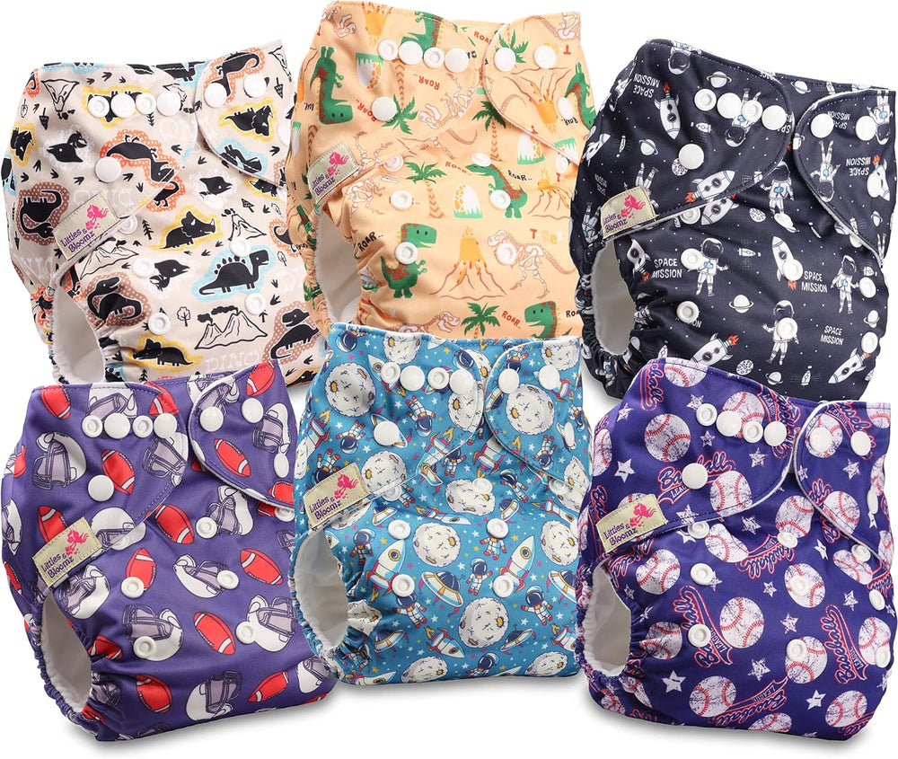 Littles a Bloomz FLP2-0406 Standard Clip opakovaně použitelná plena, 4 plenky